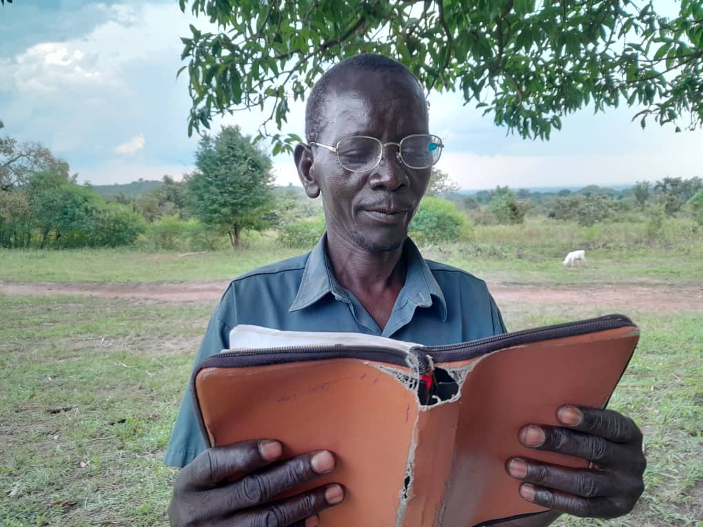 This gentleman was blessed to be given the reading glasses. He was so much happy to be able to read his Bible